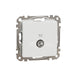 SDD111471 TV socket, Sedna Design & Elements, male IEC, terminal, 4dB, PRO, white - Gabby Electric