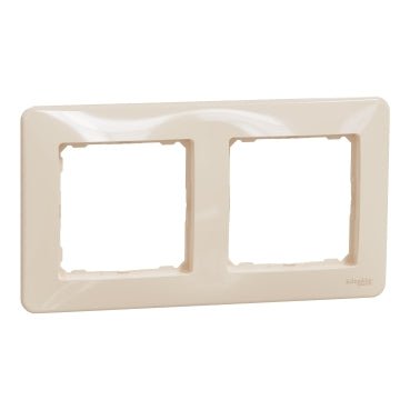 SDD312802 Schneider Electric Sedna Frame 2 gangs, dark beige - Gabby Electric