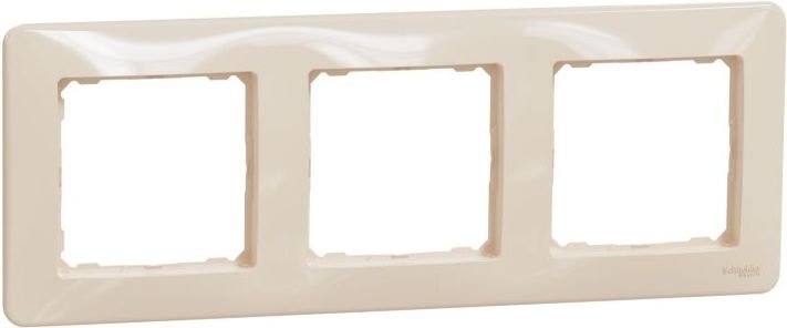 SDD312803 Schneider Electric Sedna Design 3 gang frame, beige - Gabby Electric