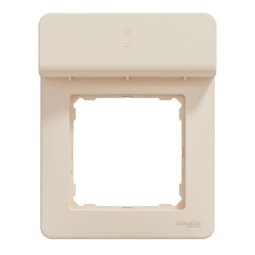 SDD312809 Schneider Electric Sedna Single Frame with mobile holder, beige - Gabby Electric