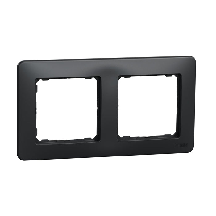 SDD314802 Sedna Design & Elements, Frame 2 gang, professional, anthracite - Gabby Electric