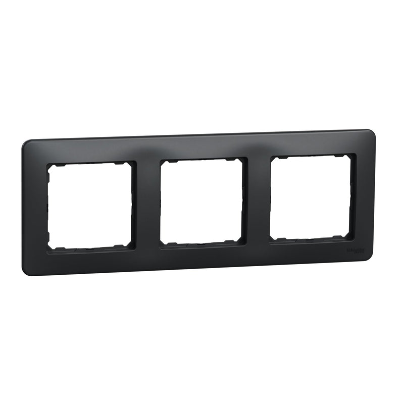 SDD314803 Sedna Design & Elements, Frame 3 gang, professional, anthracite - Gabby Electric