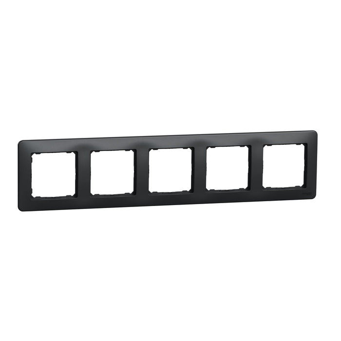 SDD314805 Sedna Design & Elements, Frame 5 gang, professional, anthracite - Gabby Electric