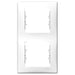 SDN5801121 Schneider Electric Sedna Cover Frame (2 - Gang, Vertical, White) - Gabby Electric