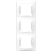 SDN5801321 Schneider Electric Sedna - vertical 3 - gang frame - white - Gabby Electric