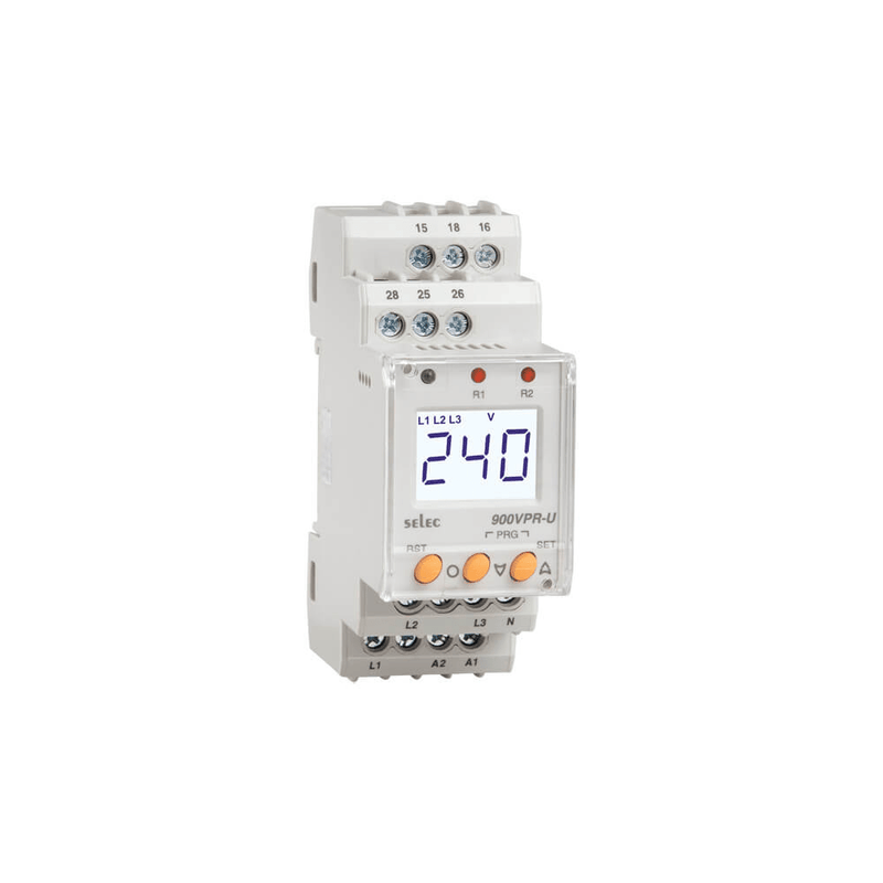 Selec 900VPR-BL-U-CE Voltage Protection Relay 3P 85-270V AC/DC
