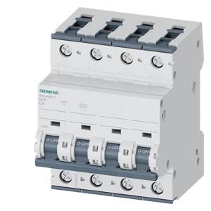 Siemens 5SY4404-7 Miniature Circuit Breaker 4P C4A 10kA