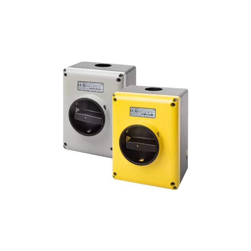 SQ025003DEX10 Giovenzana Switch - disconnector sq 25 3p metallic enclosure yellow - black - atex - Gabby Electric