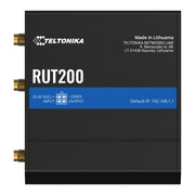Teltonika RUT200 RUT200010000 4G LTE Cat 4 Industrial Router, top view