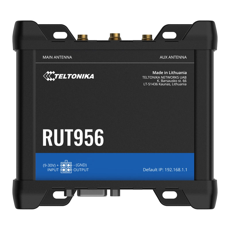 Teltonika RUT956 RUT956200000 4G LTE Dual-SIM Router, top view
