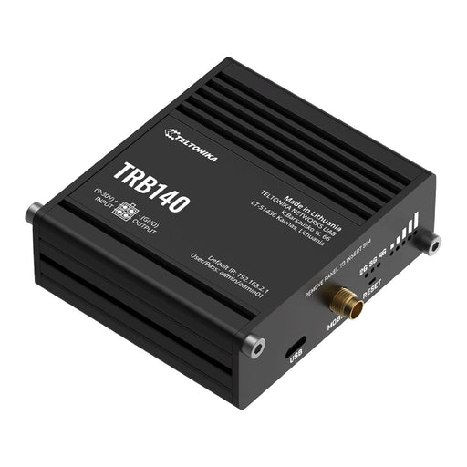 Teltonika TRB140 TRB140003000 4G LTE Cat 4 Industrial Ethernet Gateway, product photo