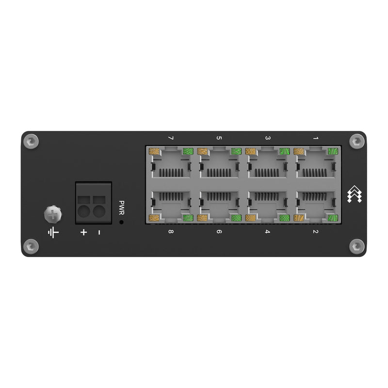 Teltonika TSW030 TSW030000000 Unmanaged DIN Rail Switch, rear side