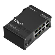 Teltonika TSW040 TSW040000000 PoE+ DIN Rail Switch, angled view