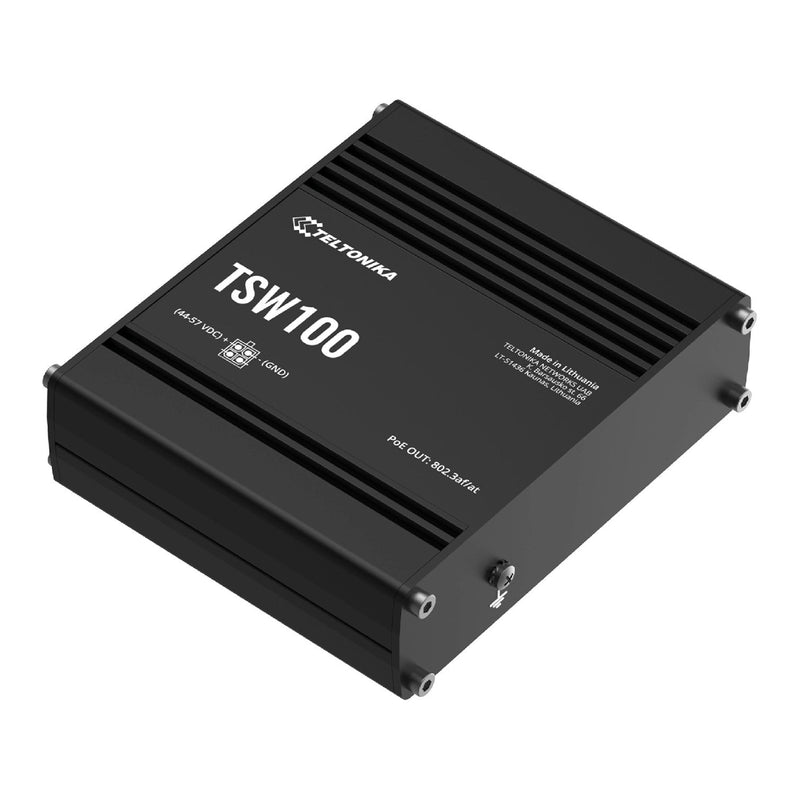 Teltonika TSW100 TSW100010000 PoE+ Switch, product photo