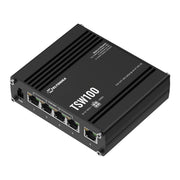 Teltonika TSW100 TSW100010000 PoE+ Switch, angled view