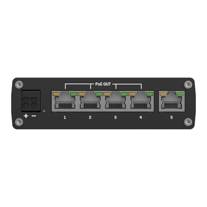 Teltonika TSW101 TSW101000000 Automotive PoE+ Switch, front side