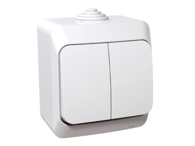 W0401030121 Schneider Electric WNT - 1H Cedar 1 pole switch 10A IP44, white - Gabby Electric