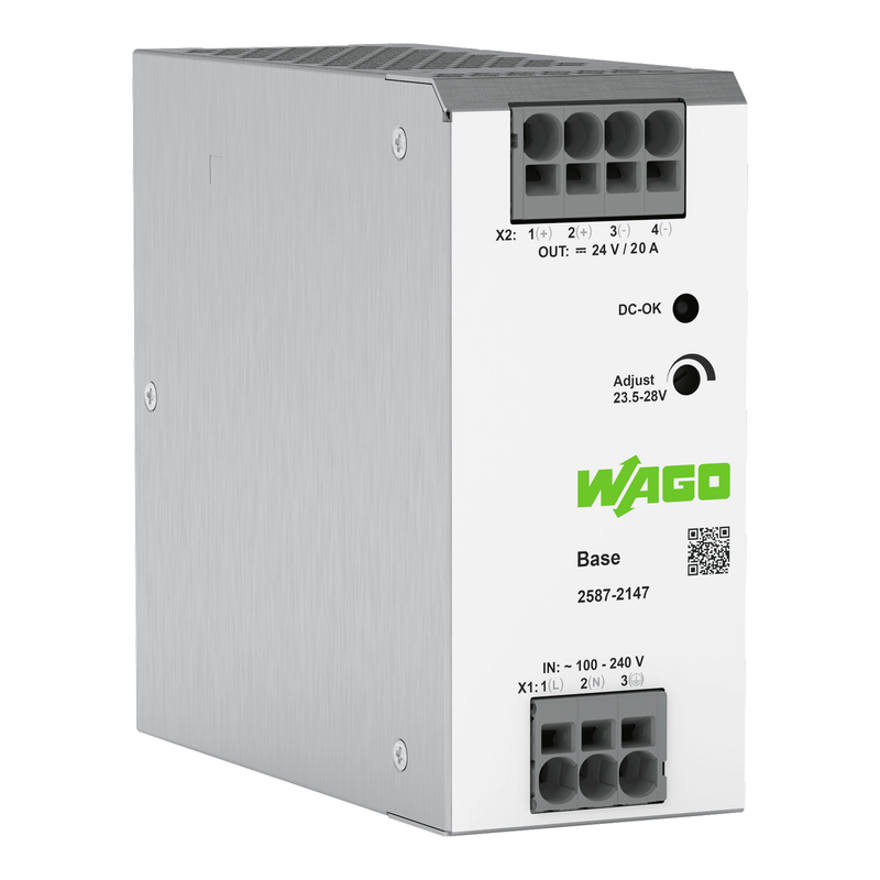 WAGO 2587-2147 Switched-Mode Power Supply 1-Phase 24 VDC 20 A 480 W