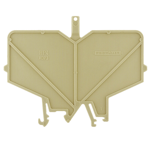 Weidmuller 0485860000 HP 4 ADP3 End and partition plate for terminals V-2 PA 66, beige