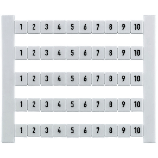 Weidmuller 0518960051 DEK 6 FWZ 51-60 Dekafix Terminal marker 5x6mm, white