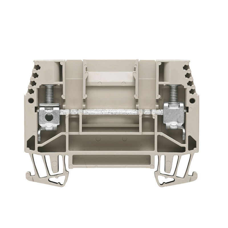 Weidmuller 1017100000 WTD 6/1 Feed-through terminal Block 6 mm² 41 A 630 V, dark beige
