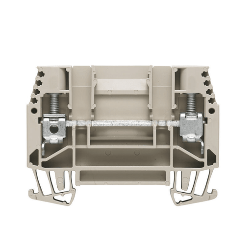 Weidmuller 1017100000 WTD 6/1 Feed-through terminal Block 6 mm² 41 A 630 V, dark beige
