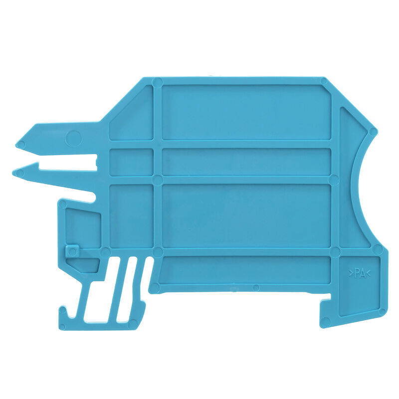 Weidmuller 1050280000 WHP 2.5-35N/10X3 BL End and partition plate for terminals, blue, Height: 60 mm, Width: 2 mm, V-0, 