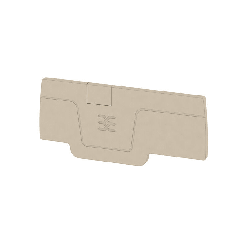 Weidmuller 1521510000 AEP 3C 2.5 End plate (terminals) 64.15mmx2.1mm, dark beige
