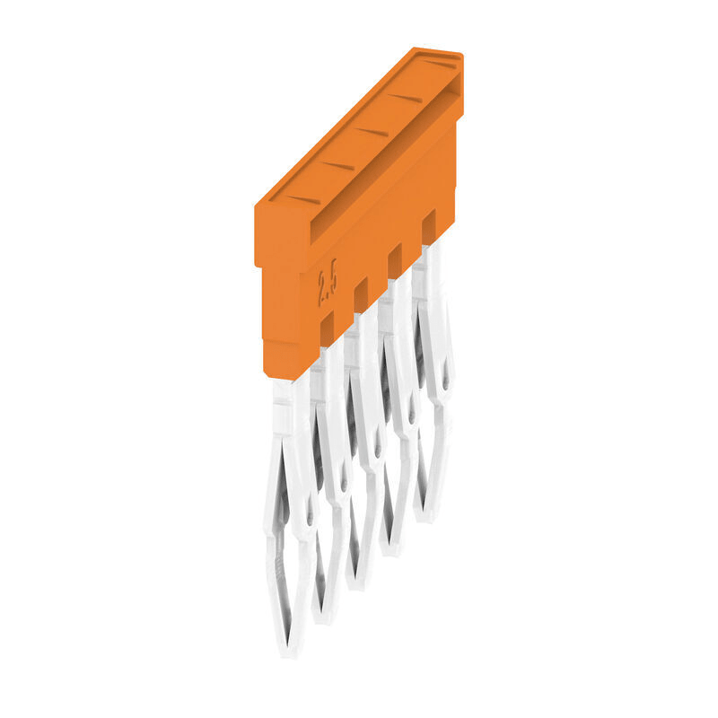 Weidmuller 1527620000 ZQV 2.5N/5 Cross-connector (terminal), 24 A, Number of poles: 5, Pitch in mm (P): 5.10, Insulated: