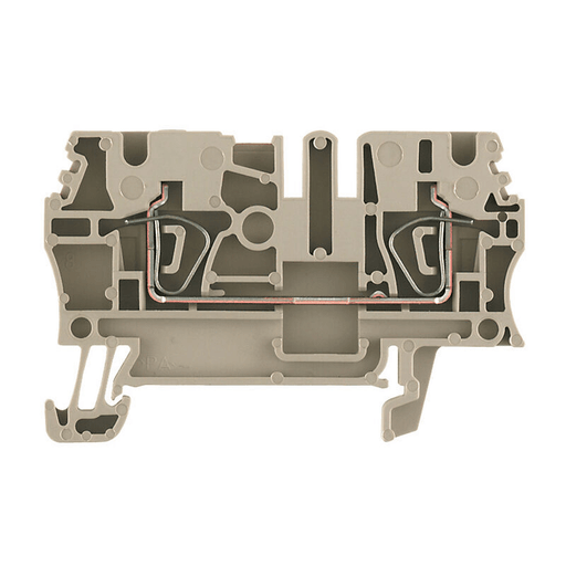 Weidmuller 1608510000 ZDU 2,5 Feed-through terminal 2.5 mm², 800 V, 24 A, dark beige