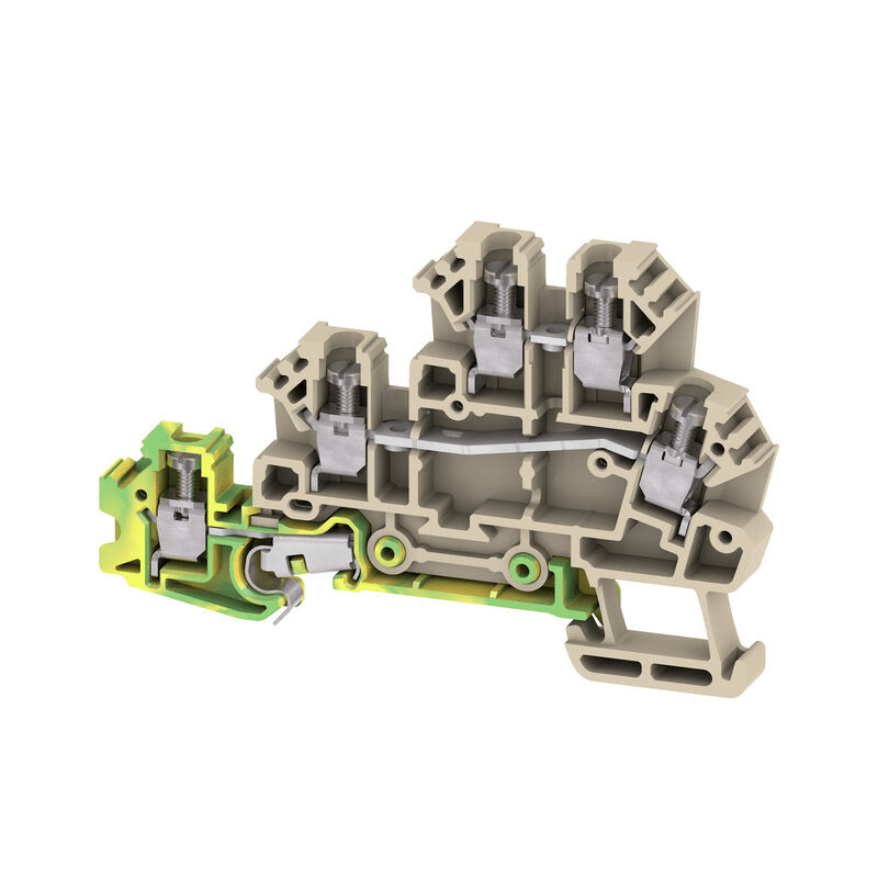 Weidmuller 1783790000 DLD 2.5/PE DB Initiator/actuator terminal 2.5mm² 17.5A 250V, dark beige