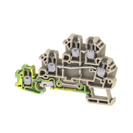 Weidmuller 1783790000 DLD 2.5/PE DB Initiator/actuator terminal 2.5mm² 17.5A 250V, dark beige