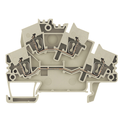 Weidmuller 1790990000 ZDK 2.5-2 Feed-through terminal 2.5 mm² 800 V 24 A, dark beige
