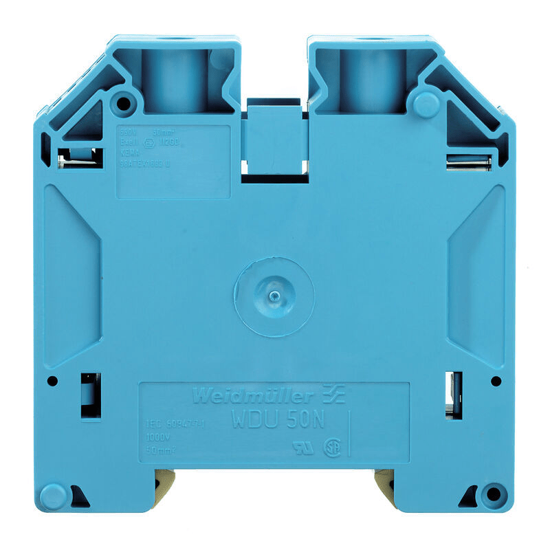 Weidmuller 1820850000 WDU 50N BL Feed-through terminal 50mm² 1000V 150A, blue