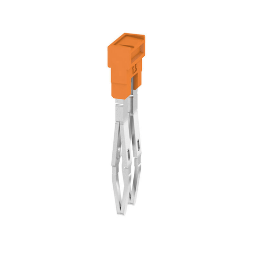 Weidmuller 1985410000 ZQV 1.5N/2 Cross-connector (terminal) 17.5A Number of poles: 2, orange