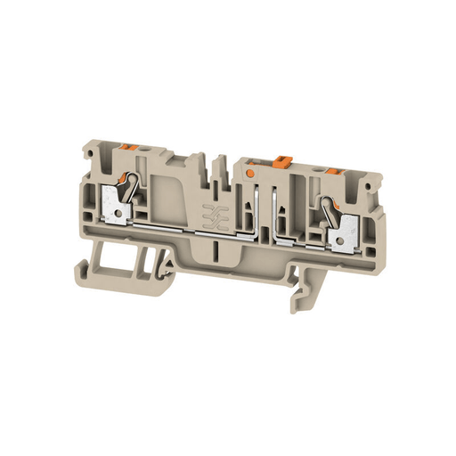 Weidmuller 1989800000 ADT 2,5 2C Test-disconnect terminal PUSH IN 2,5mm² 500V 20A, dark beige