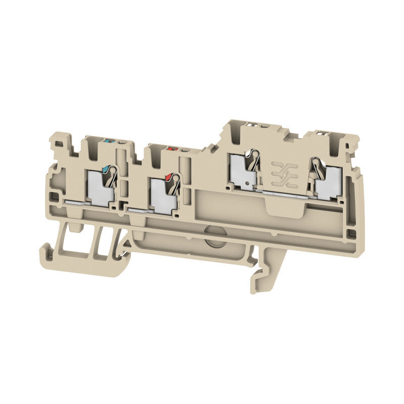 Weidmuller 1992260000 Initiator/actuator terminal, PUSH IN, 1.5 mm², 250 V, 13.5 A, dark beige
