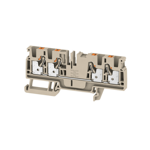 Weidmuller 2051500000 A4C 4 Feed-through terminal PUSH IN 4mm² 800V 32A, dark beige