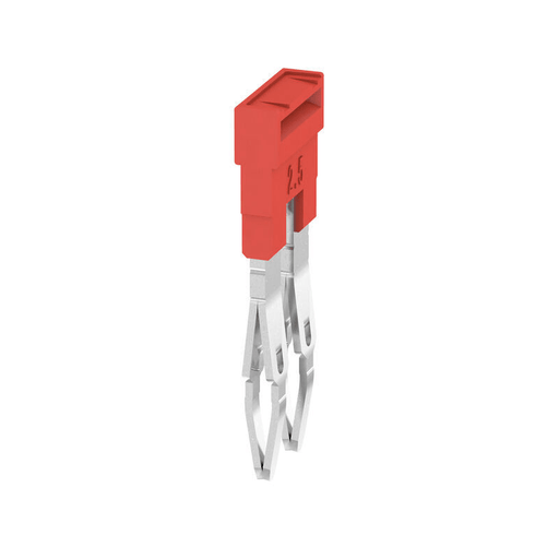 Weidmuller 2108470000 ZQV 2.5N/2 RD Cross-connector (terminal) 24A Number of poles: 2, red