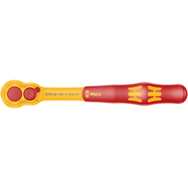 Wera 05004966001 8007 B VDE Zyklop Insulated Ratchet 3/8' 1000V 80-Tooth 222mm