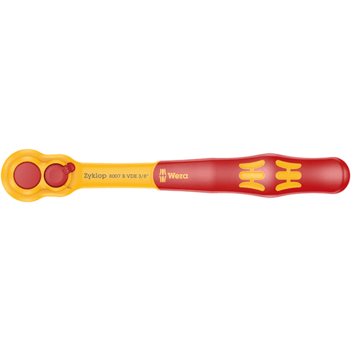 Wera 05004966001 8007 B VDE Zyklop Insulated Ratchet 3/8' 1000V 80-Tooth 222mm