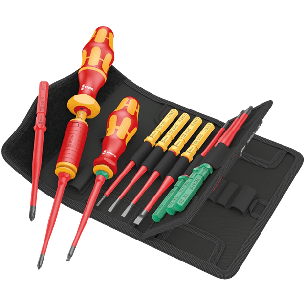 Wera 05006609001 Kraftform Kompakt VDE 16 Torque Screwdriver Set 1.2-3.0 Nm 16pcs