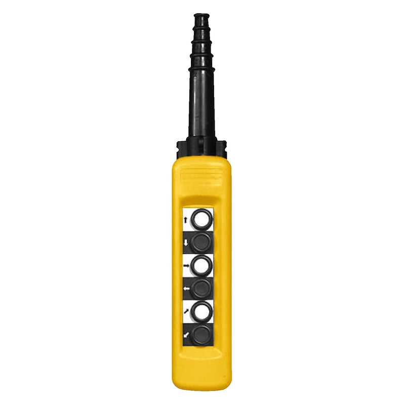 XACA671 Pendant control station, Harmony XAC, plastic, yellow 6 push buttons with 1NO - Gabby Electric