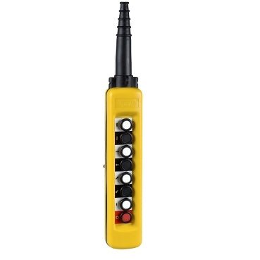 XACA871 Schneider Electric XACA Pendant control station, 8 push - buttons with 1NO, yellow - Gabby Electric