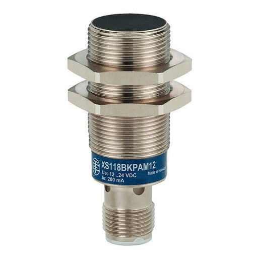 XS118B3PAM12 Telemecanique Inductive sensor XS1 M18, L50mm, Brass Sn8mm, 12 - 24VDC, M12 - Gabby Electric