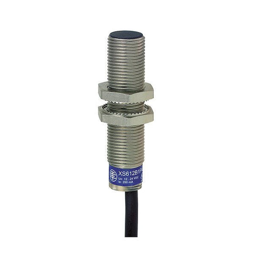 XS612B1PAL2 Telemecanique XS6 Inductive Proximity Sensor, M12, L54mm, Brass, Sn4mm 12 - 48VDC, Cable 2m - Gabby Electric