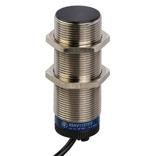 XSAV11373 Telemecanique Inductive Sensor, Rotation Monitoring M30 Sn10mm 6 - 50c/mn 12 - 48VDC 2m - Gabby Electric
