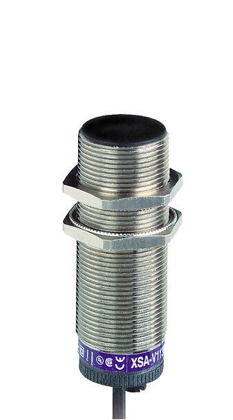 XSAV11801 Telemecanique Inductive Sensor, Rotation Monitoring M30 Sn10mm 6 - 150c/mn, 24 - 240VAC/DC 2m - Gabby Electric