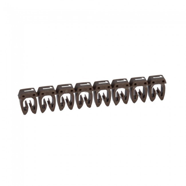 038211 Marker “1” for wiring 0,5-1,5mm², brown - set of 30