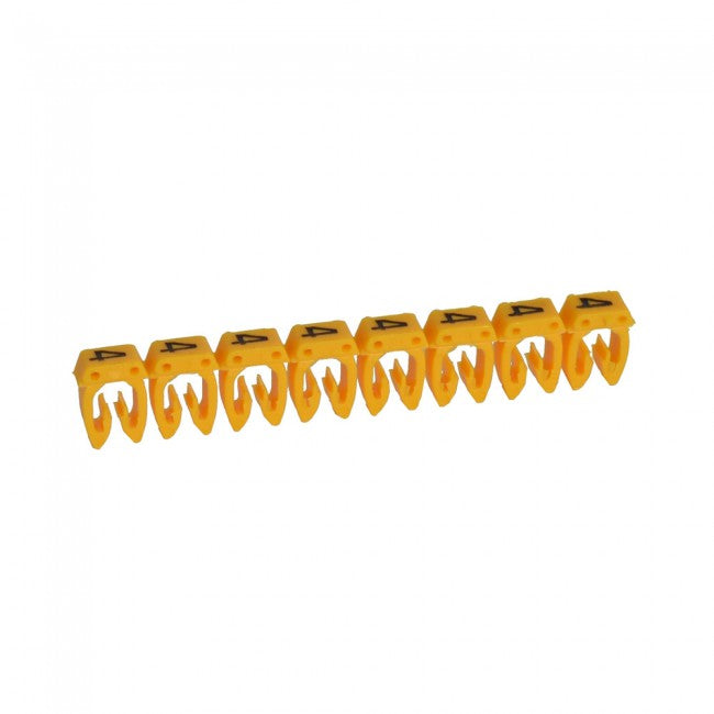 038214 Marker “4” for wiring 0,5-1,5mm², yellow - set of 30